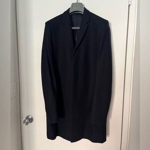 COS slim fitted wool mens navy coat